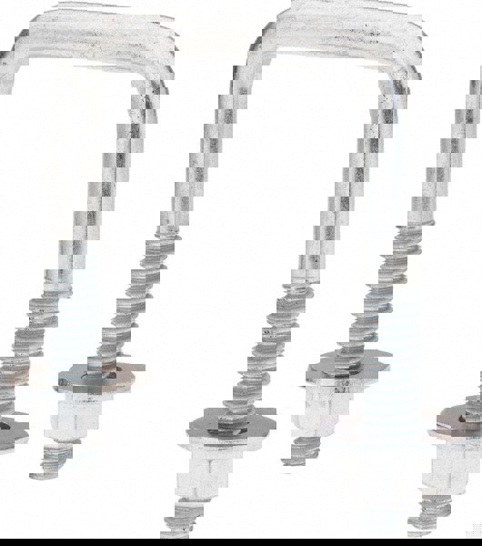 Square U-Bolt: Without Mount Plate, 3/8-16 UNC, 1-1/2